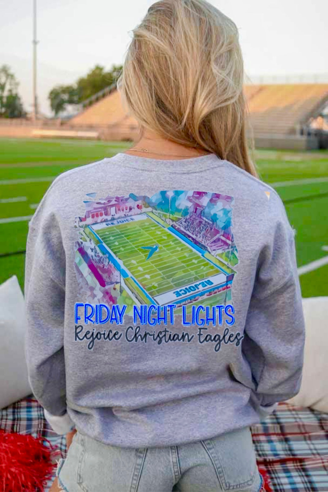 Rejoice Eagles Watercolor Stadium