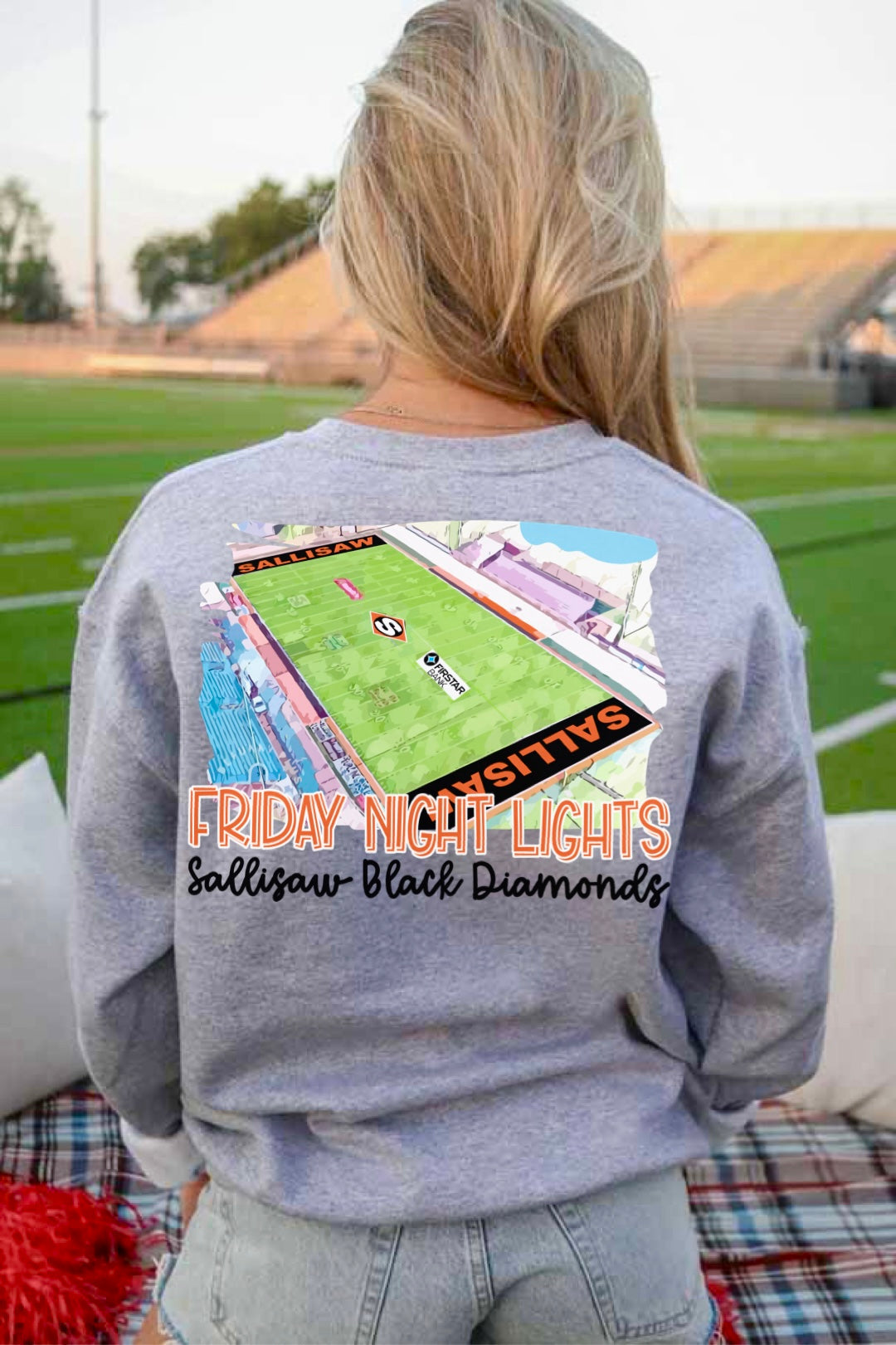 Sallisaw Black Diamonds Watercolor Stadium