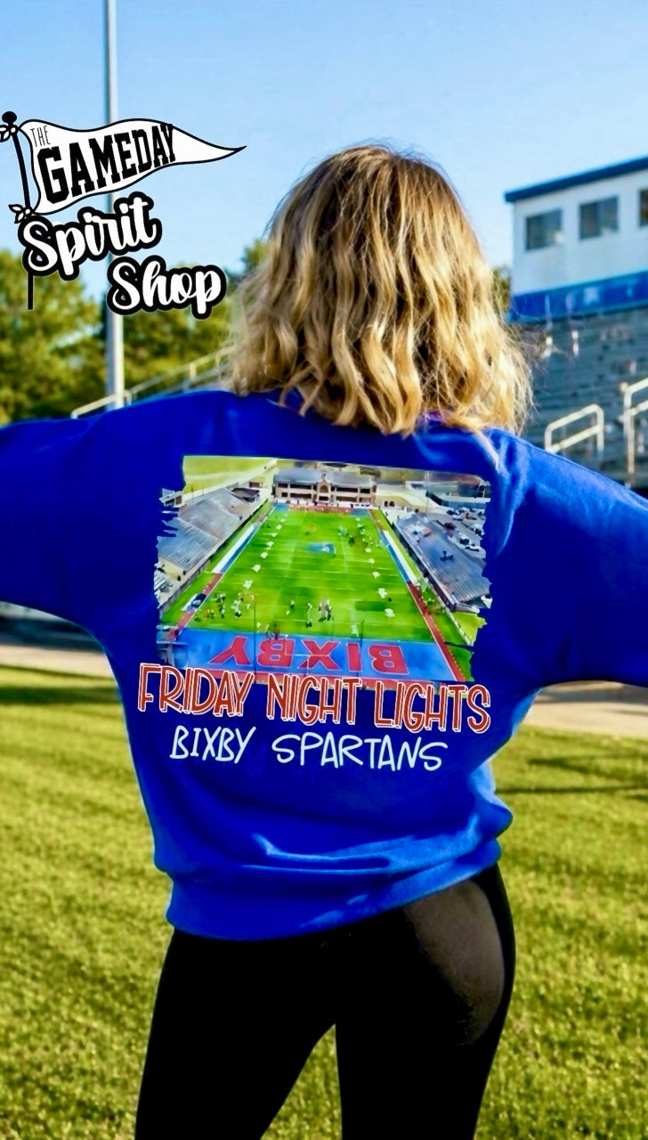 Bixby Spartans Watercolor Stadium