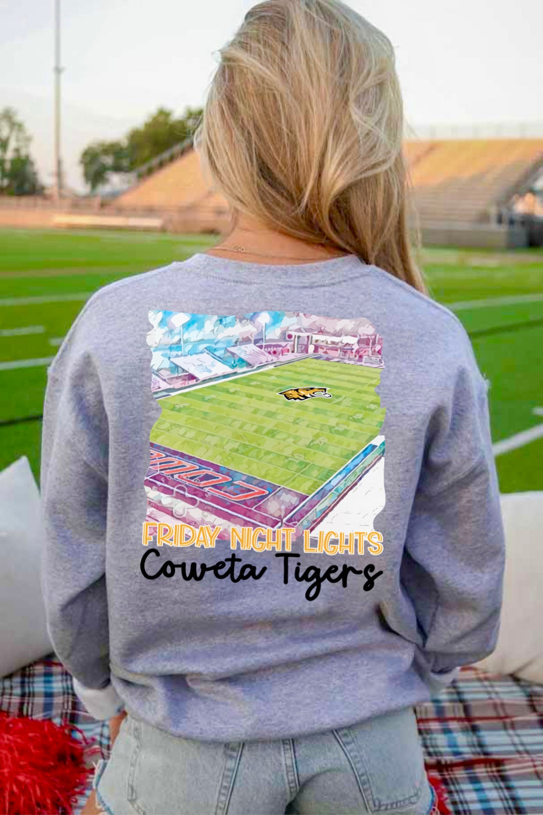 Coweta Tigers Watercolor Stadium