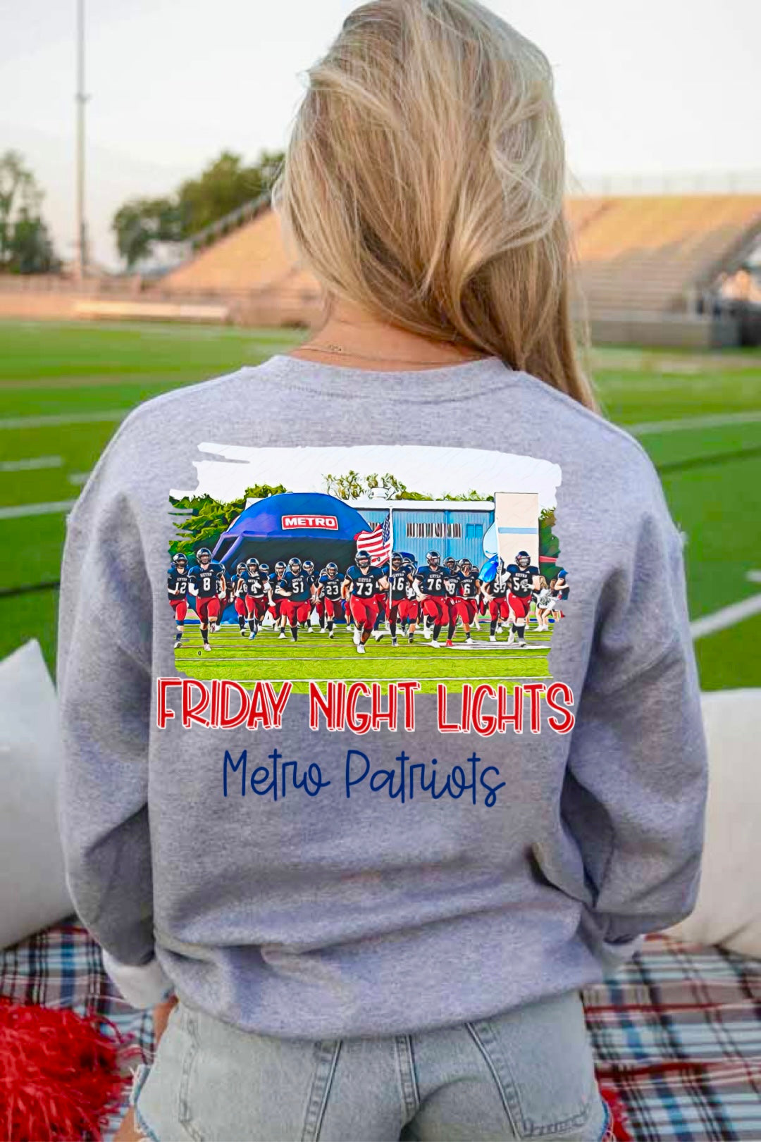 Metro Patriots Watercolor Stadium
