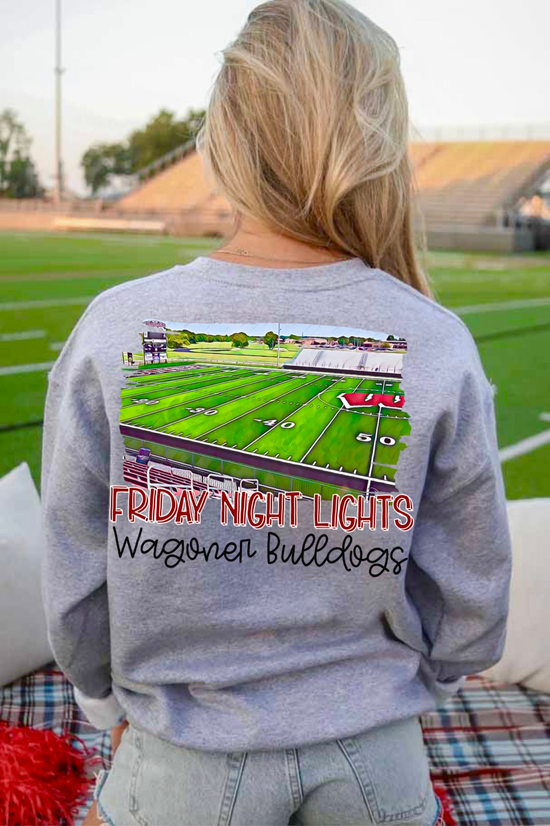 Wagoner Bulldogs Watercolor Stadium