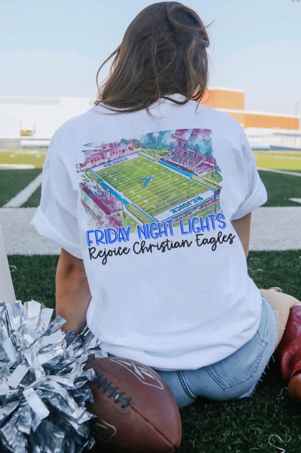 Rejoice Eagles Watercolor Stadium