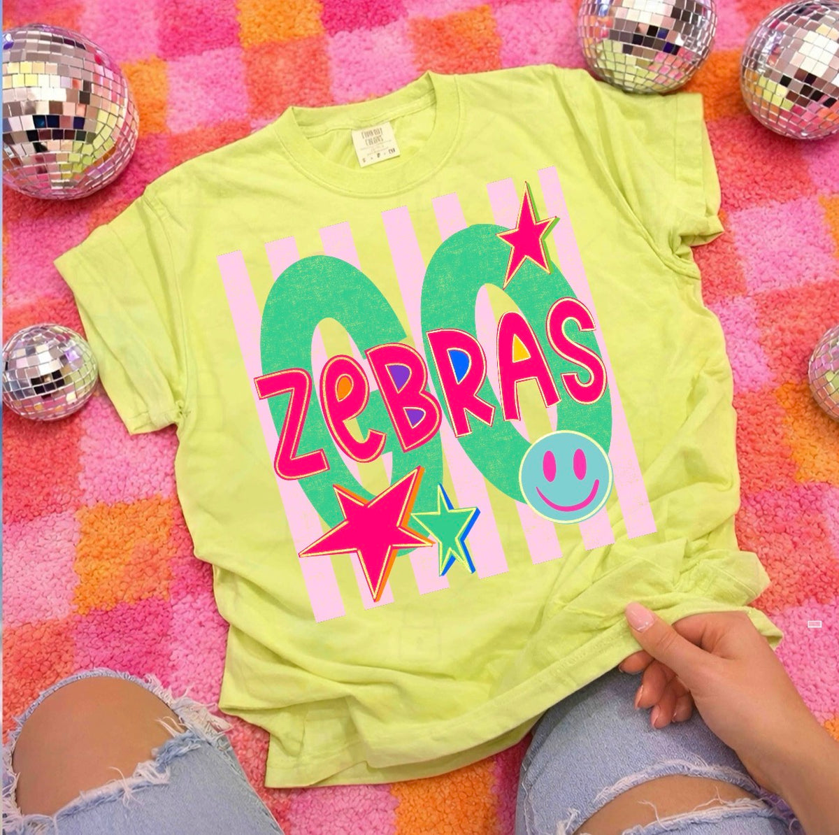 Neon Go Zebras