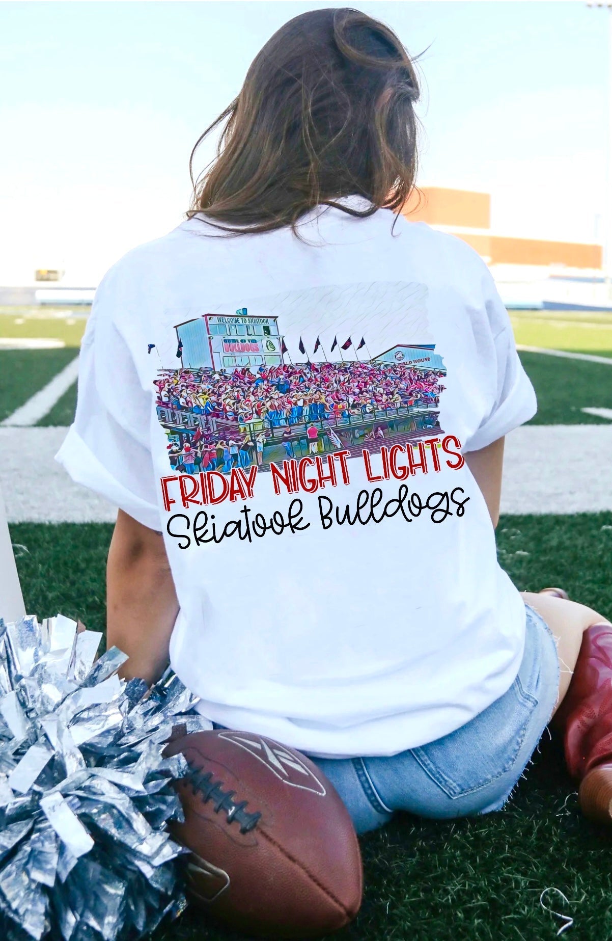 Skiatook Bulldogs Watercolor Stadium