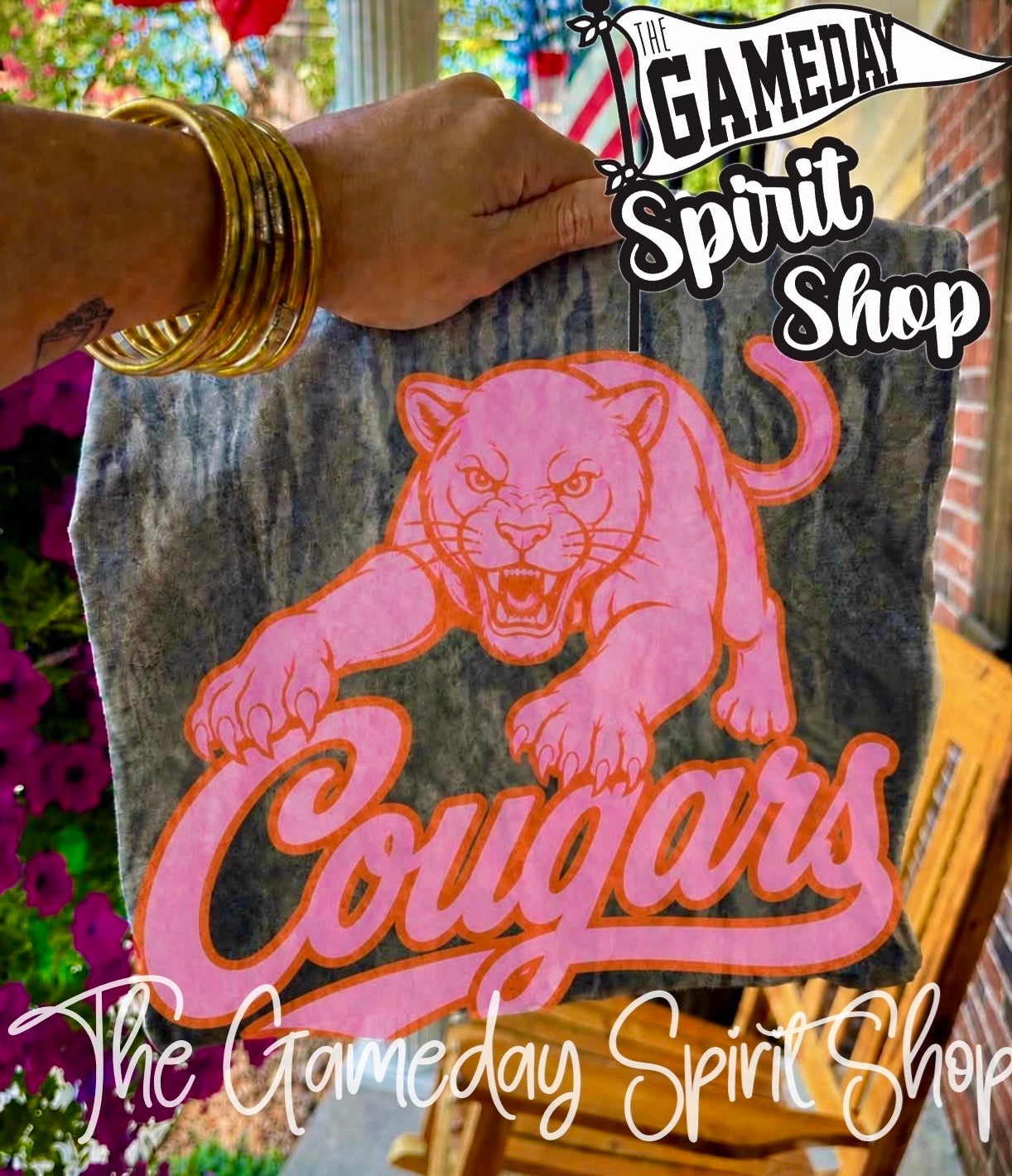 Pink and Orange Cougars