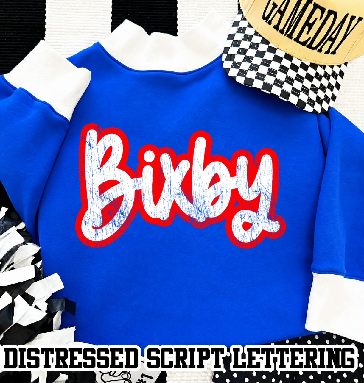Gameday Blue Mockneck Sweatshirt