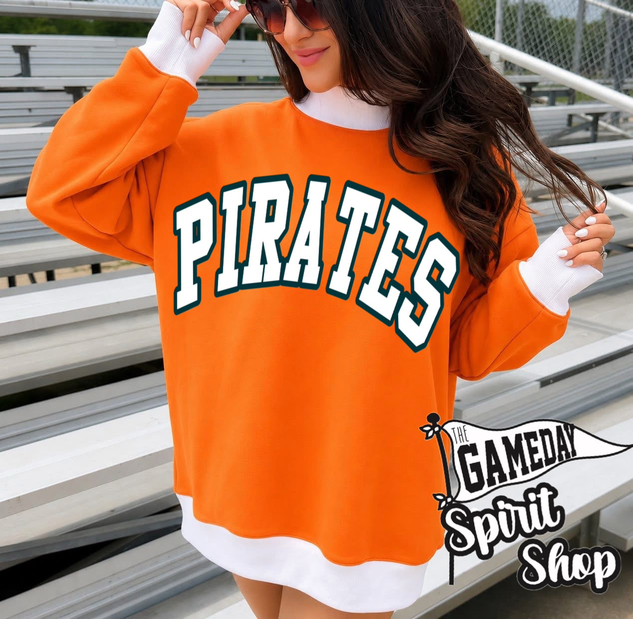 Gameday Orange Mockneck Sweatshirt