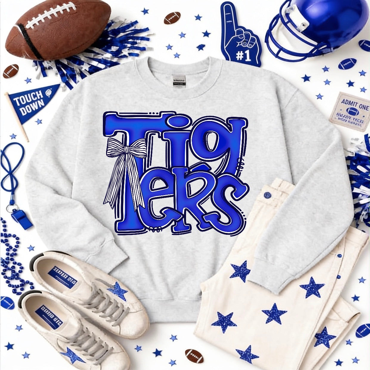 Tigers Watercolor Bow