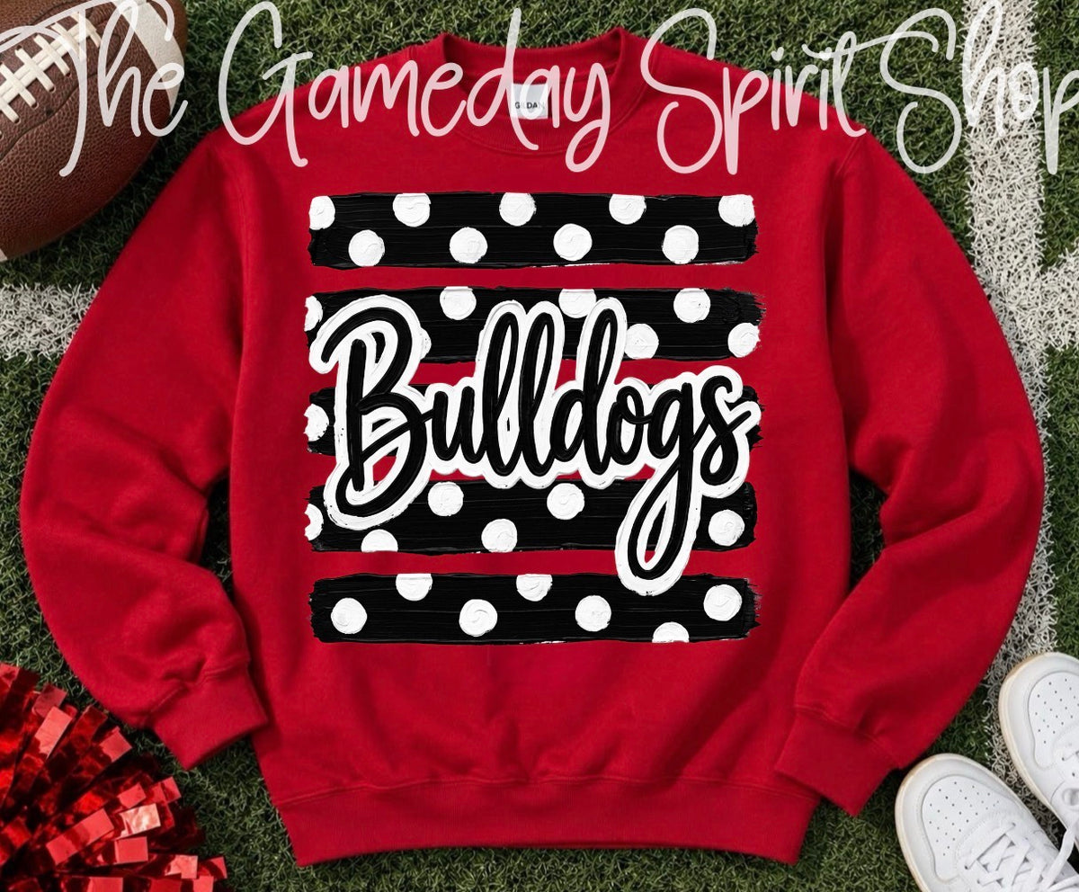 Bulldogs Polkadot Stripe