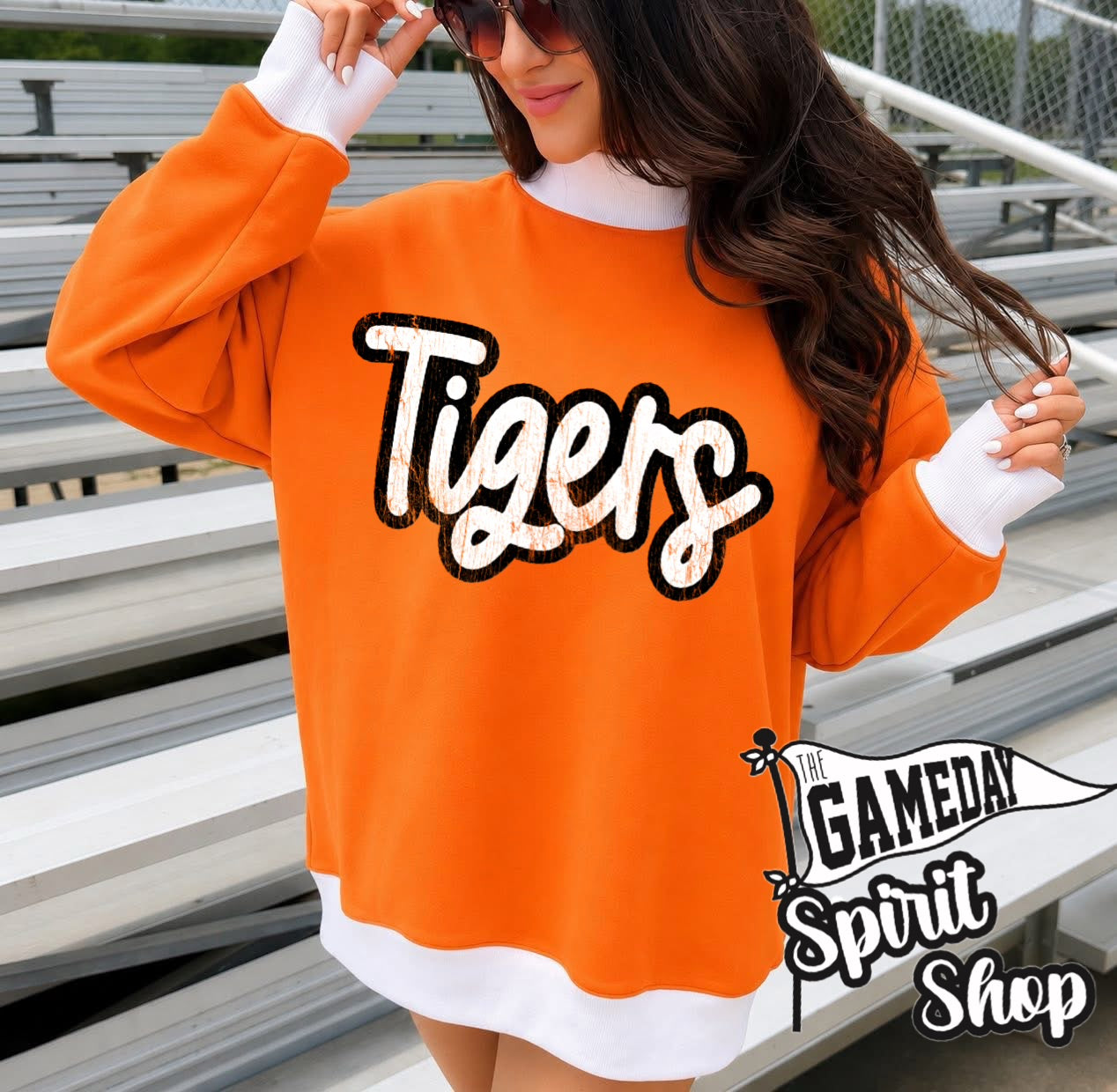 Gameday Orange Mockneck Sweatshirt