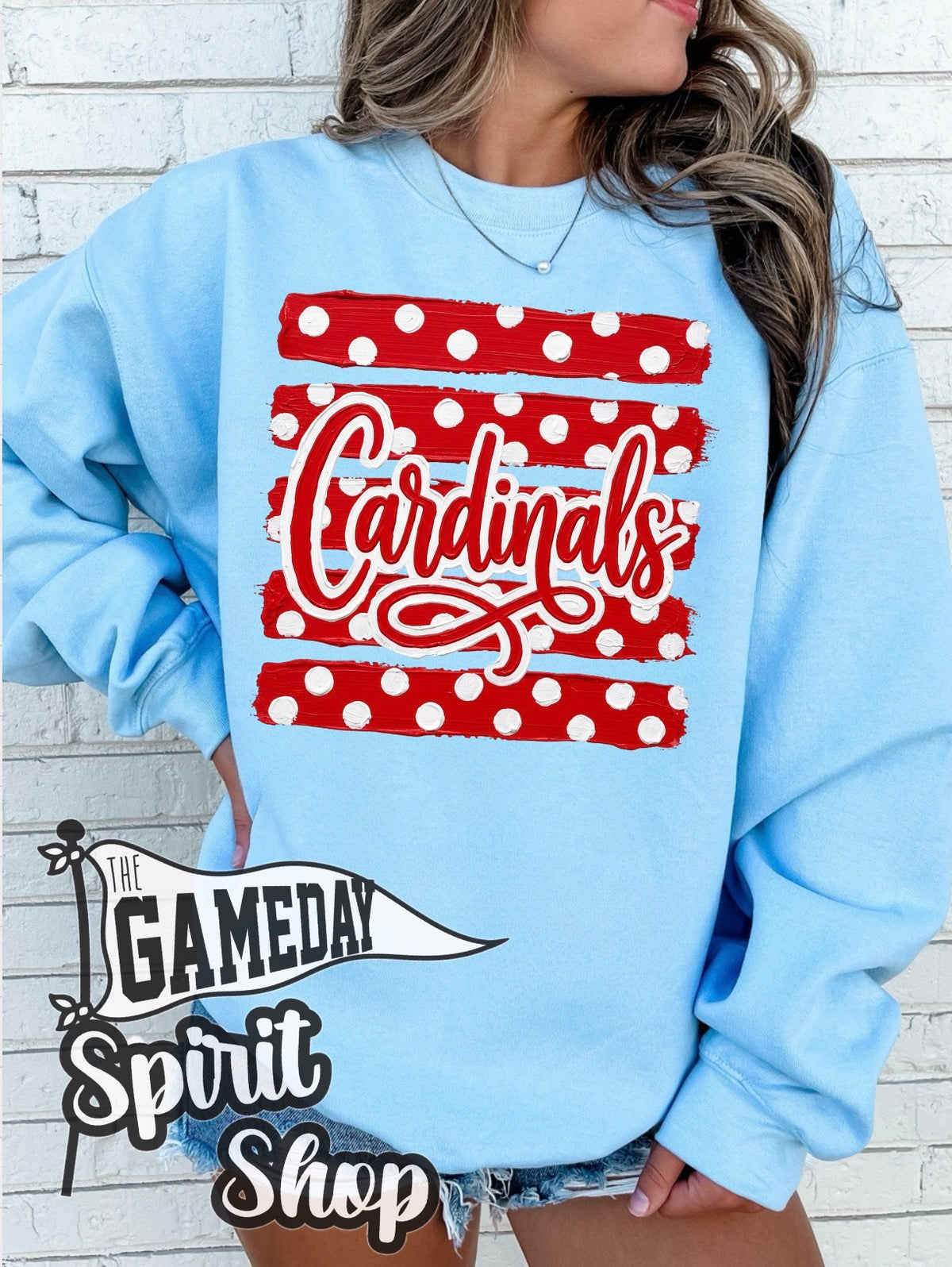 Cardinals Polkadot Stripe