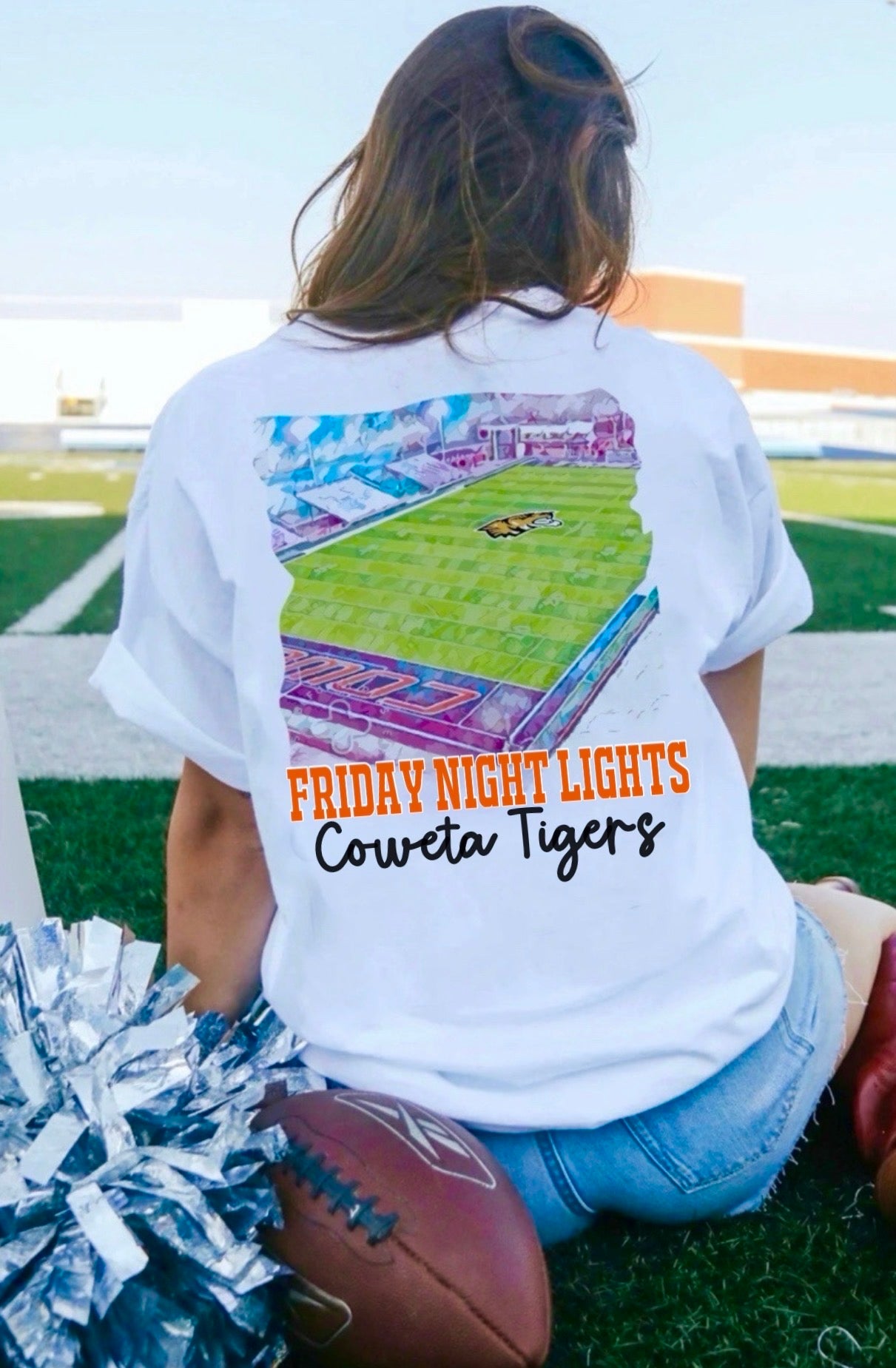 Coweta Tigers Watercolor Stadium