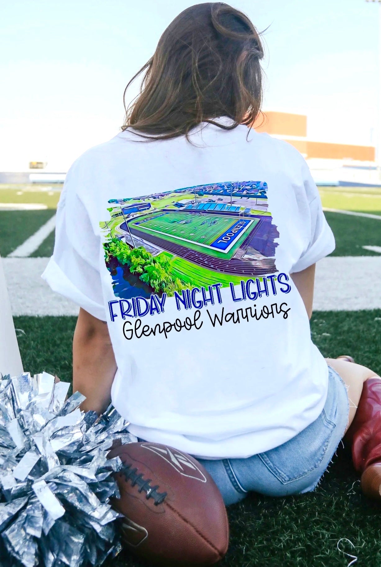 Glenpool Warriors Watercolor Stadium