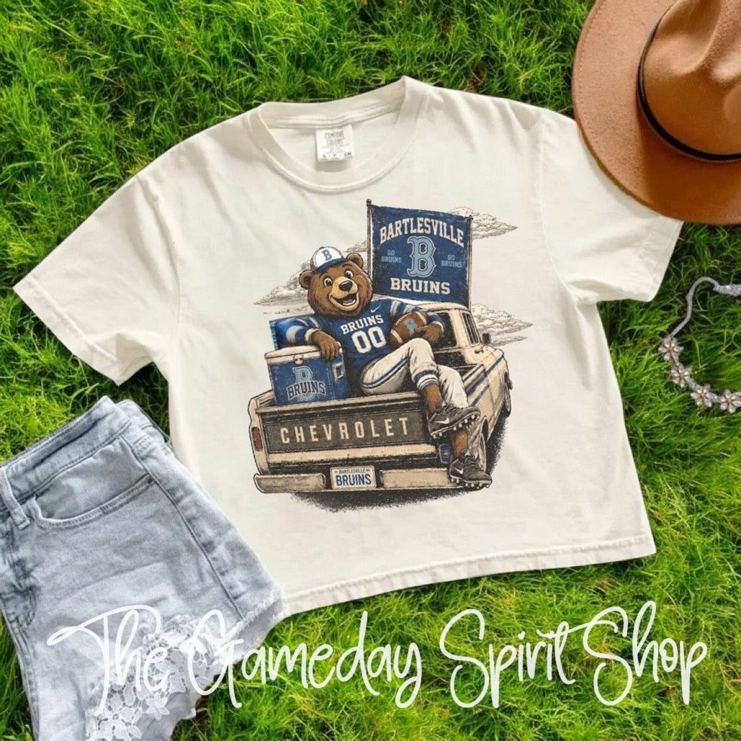 Tailgate Club CUSTOM Mascot Boxy Crop (2 Colors)