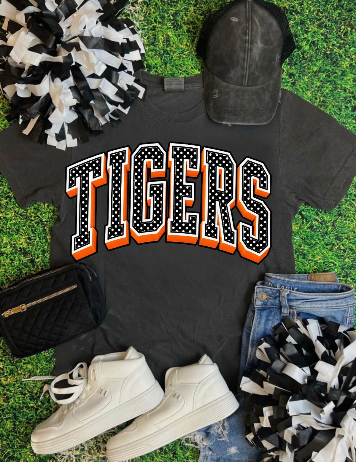 Orange Tigers Dot Shadow