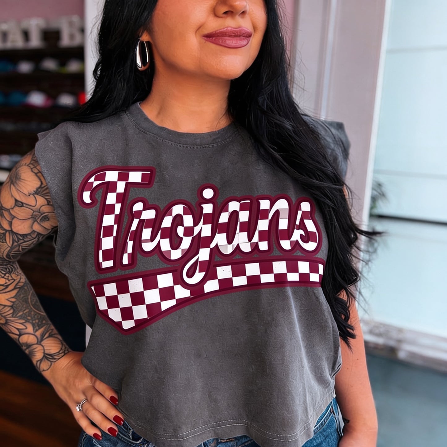 Trojans Checker Script (3 shirt styles)