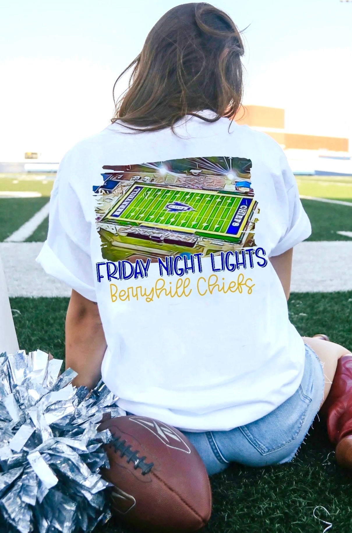 Berryhill Chiefs Watercolor Stadium