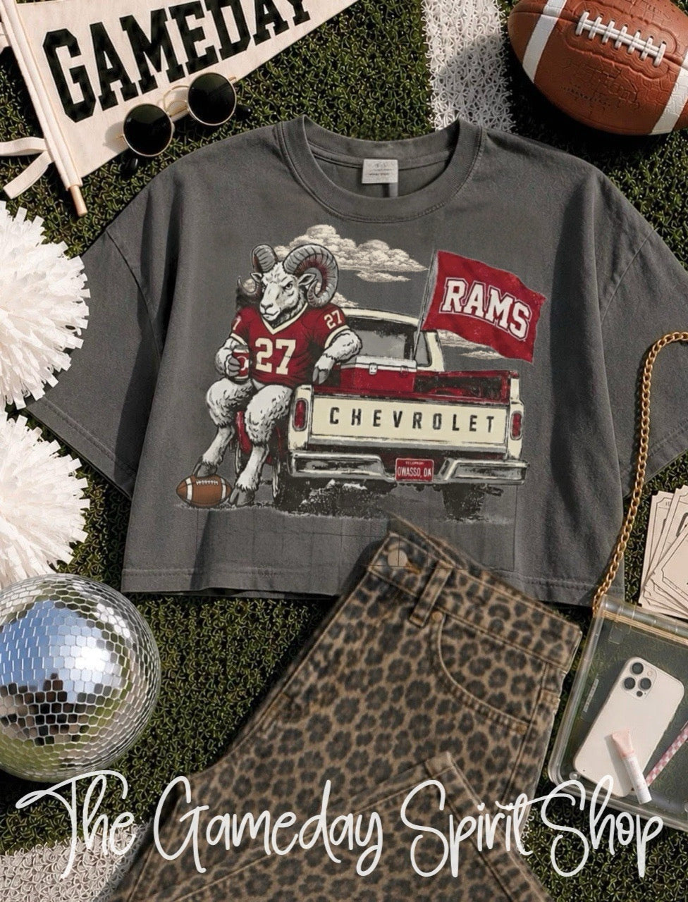 Owasso Tailgate Club Boxy Crop (2 Colors)