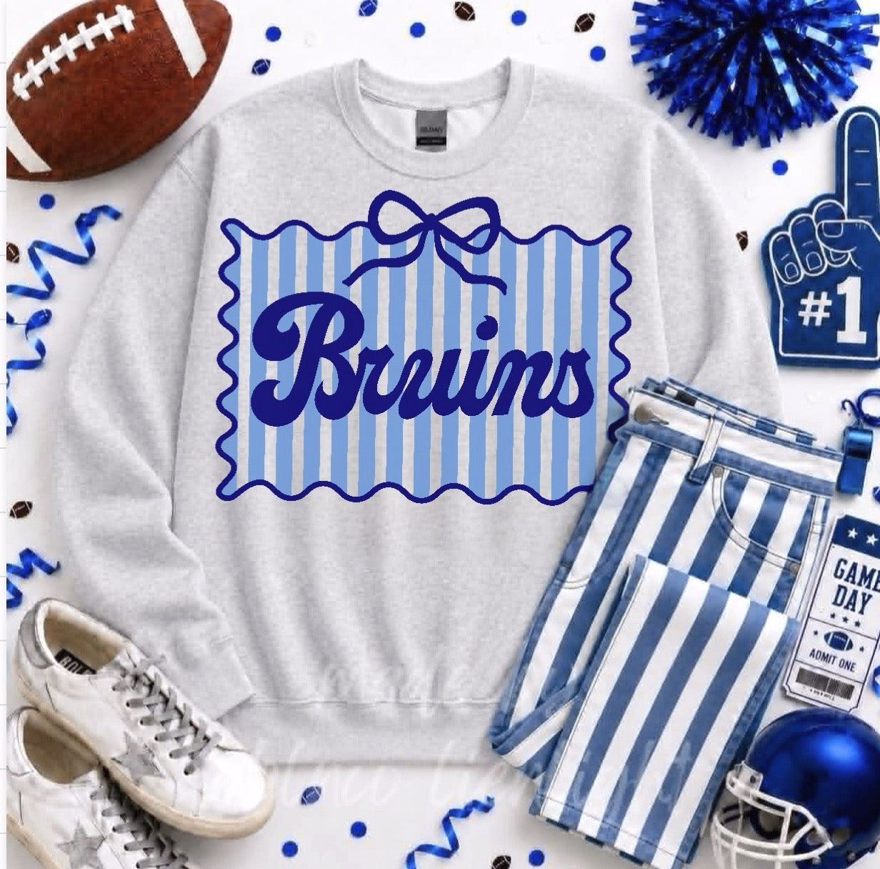 Bruins Bow Stripe