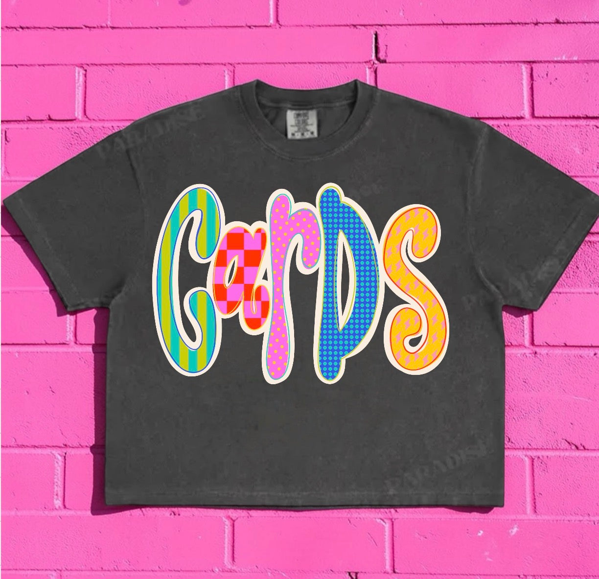 Cardinals Neon Bubble Letter (3 shirt styles)