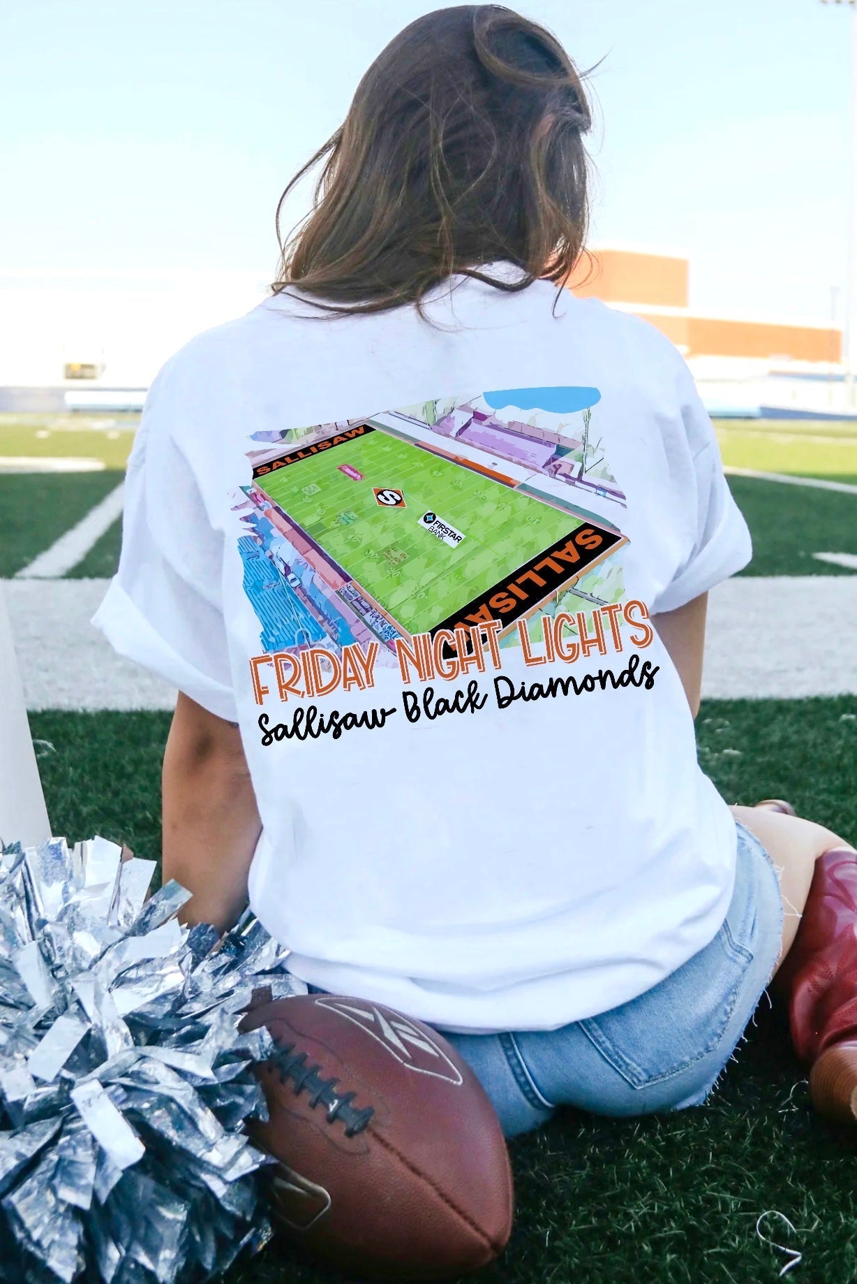 Sallisaw Black Diamonds Watercolor Stadium