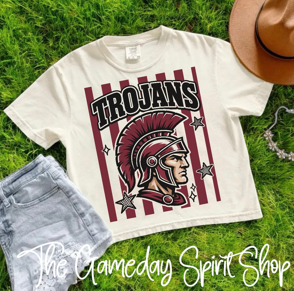 Trojans Stripe Mascot (3 shirt styles)