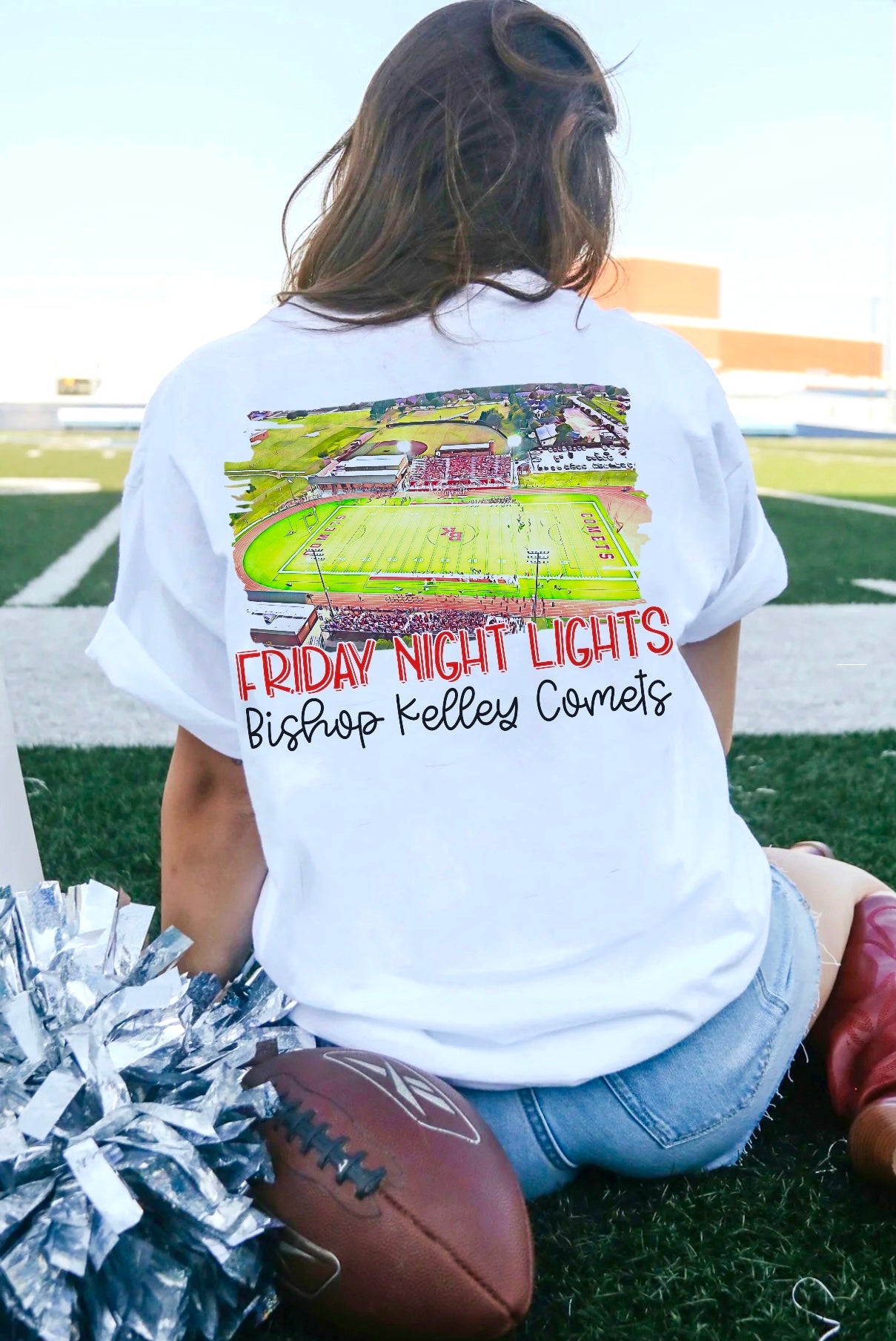Bishop Kelley Comets Watercolor Stadium
