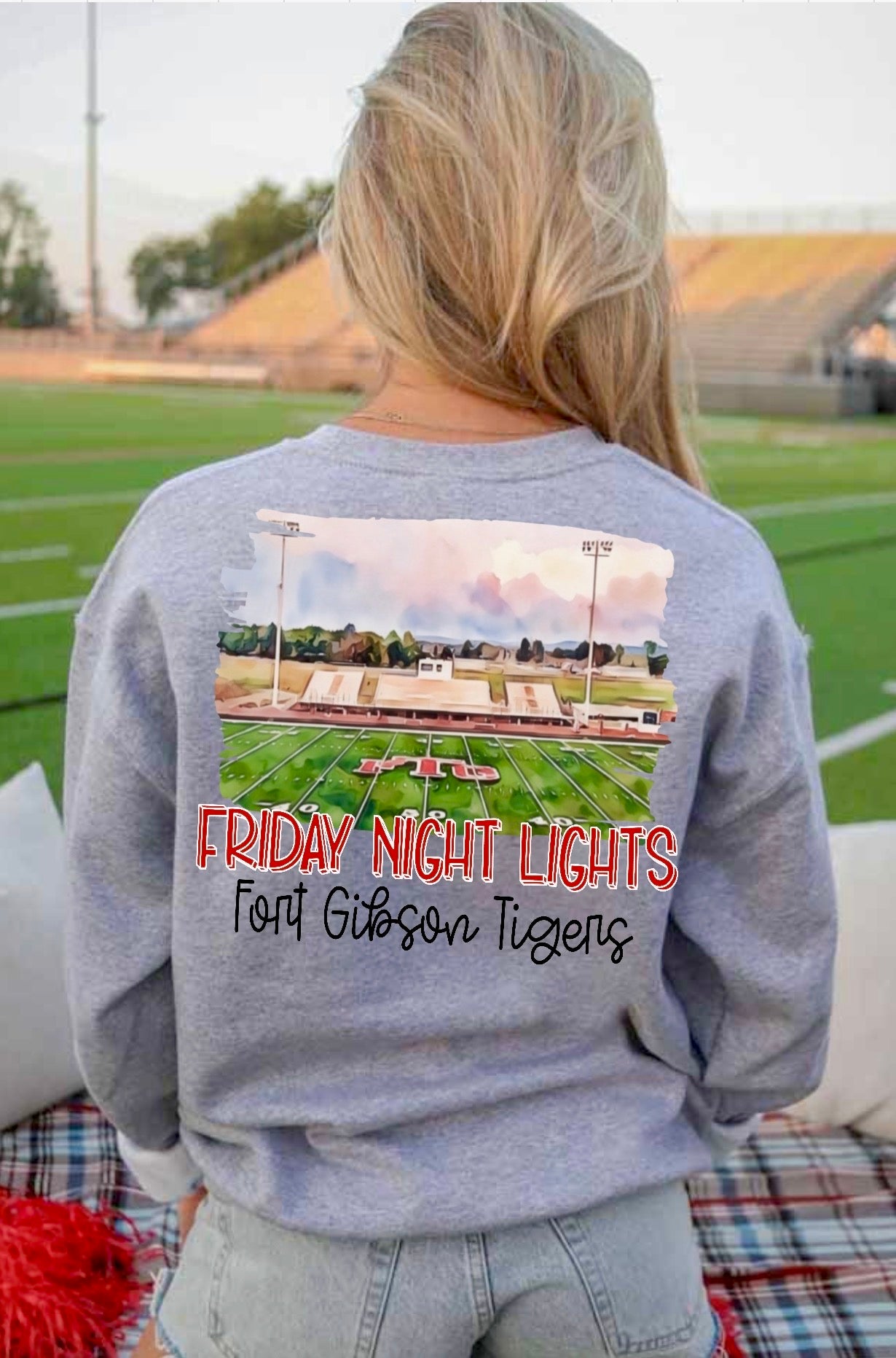 Fort Gibson Tigers Watercolor Stadium