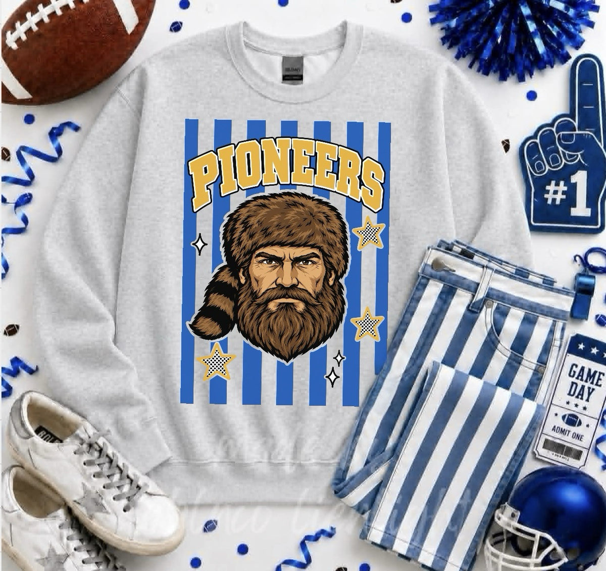 Pioneer Stripe Mascot
