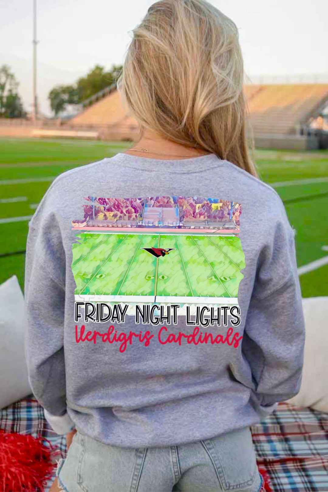 Verdigris Cardinals Watercolor Stadium