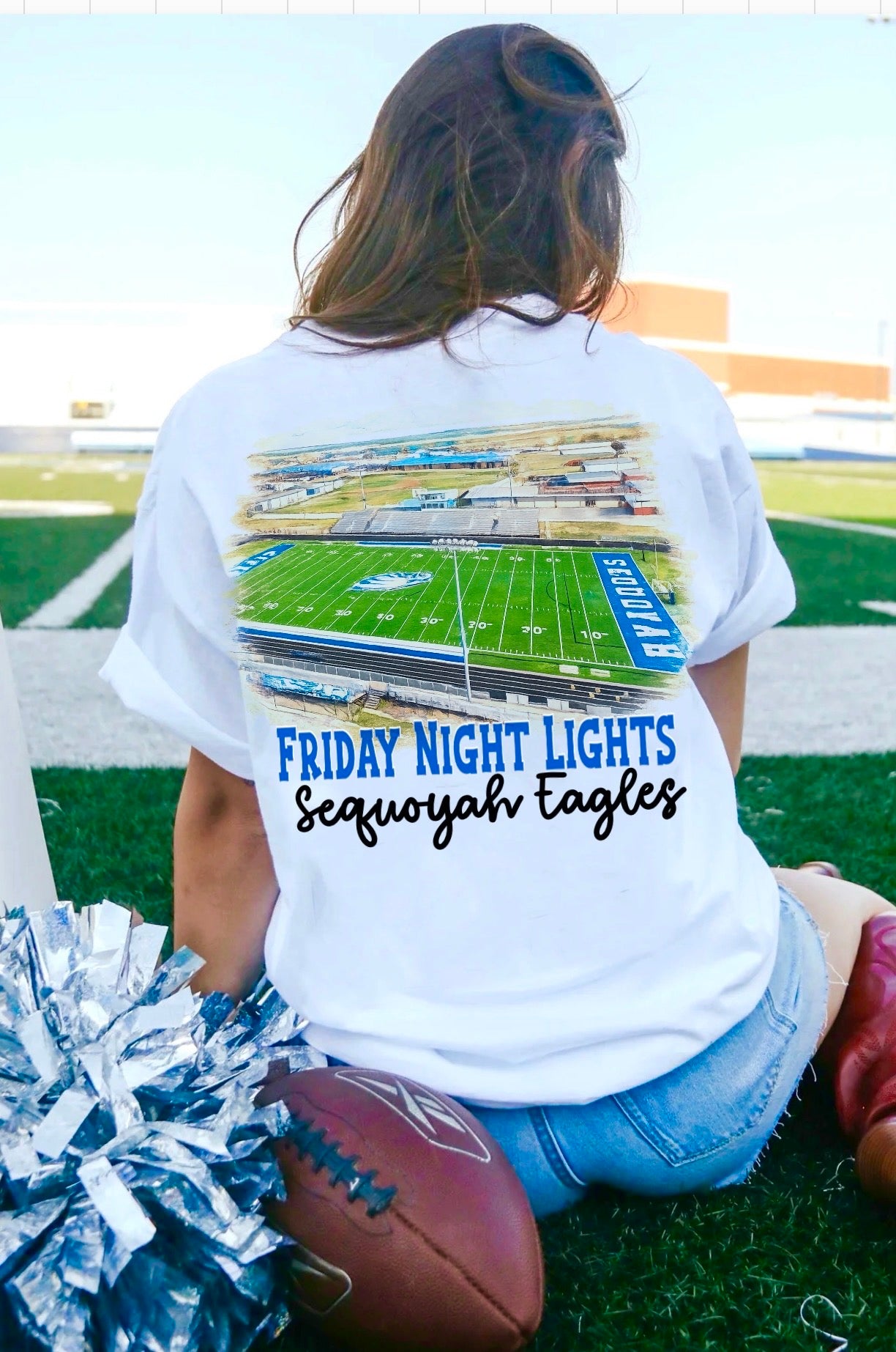 Sequoyah Eagles Watercolor Stadium