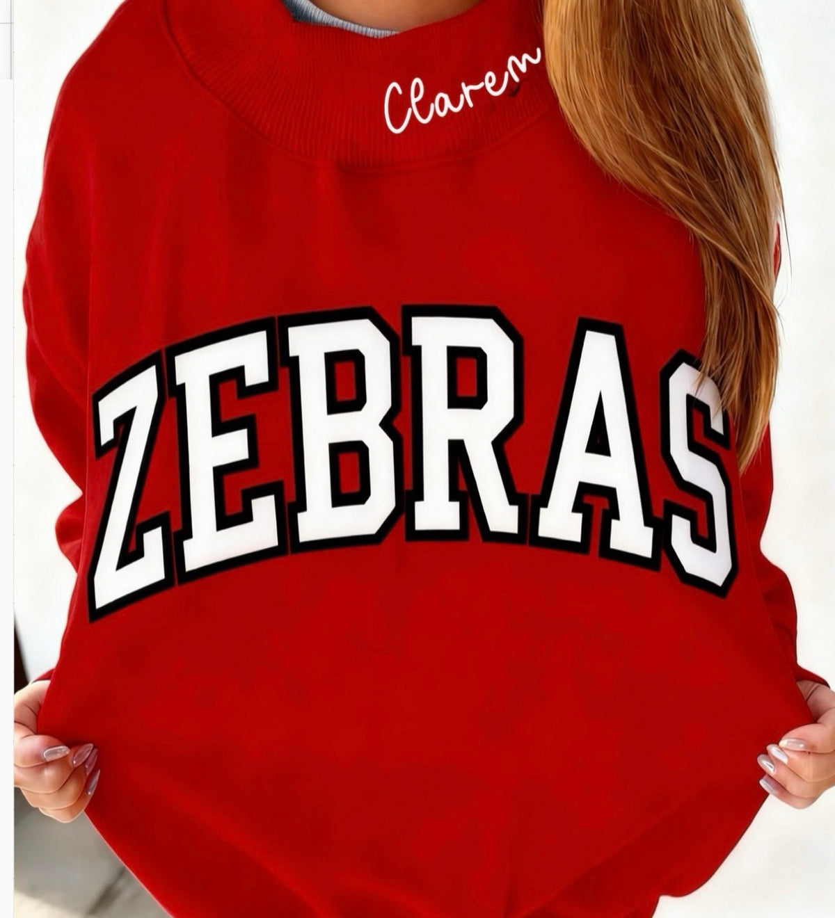 Zebras Mock Neck Sweatshirt (Mid-Oct Arrival)