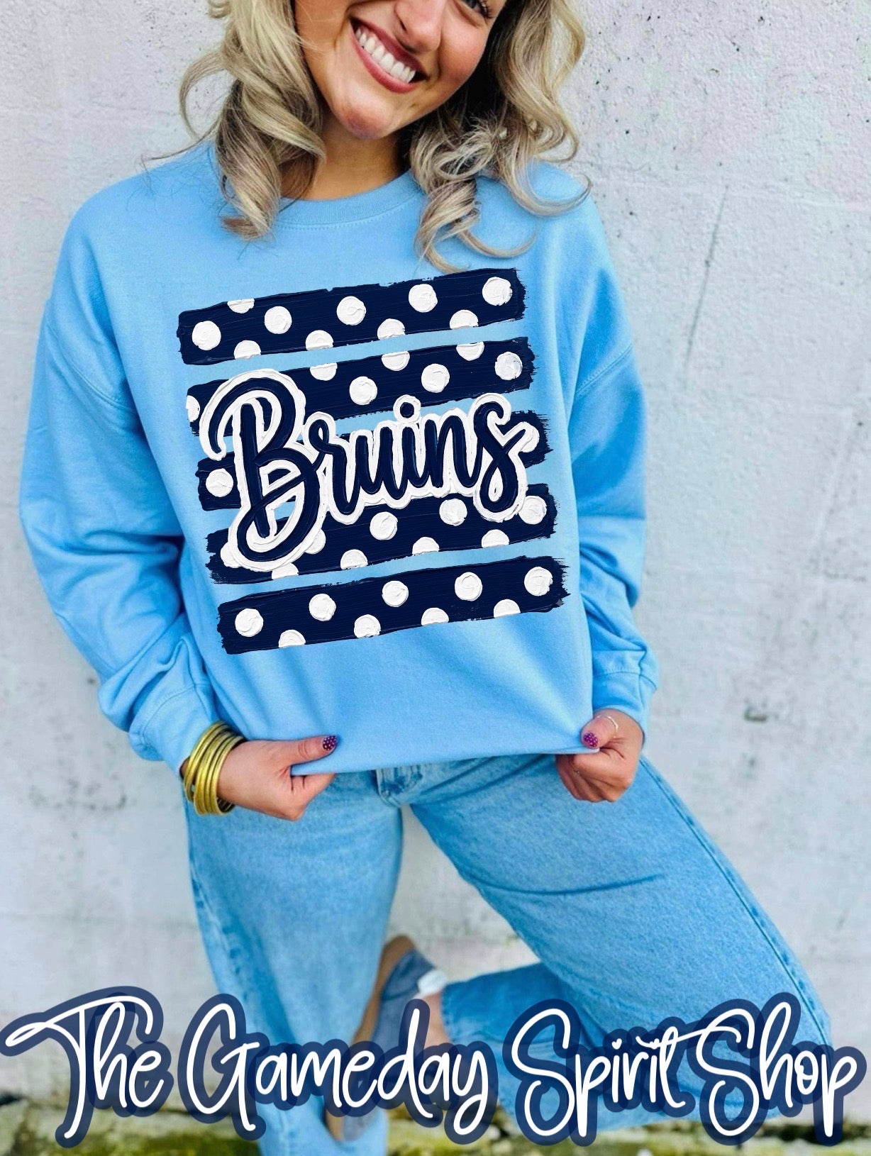 Bruins Polkadot Stripe