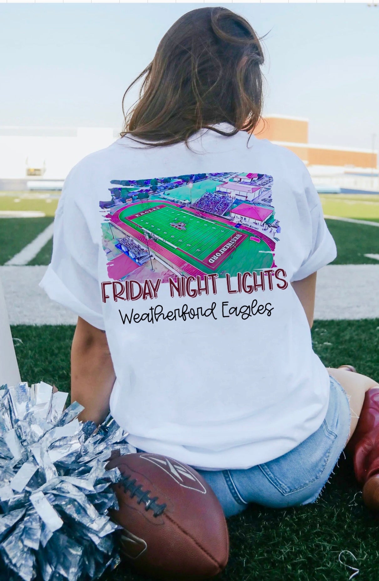 Weatherford Eagles Watercolor Stadium