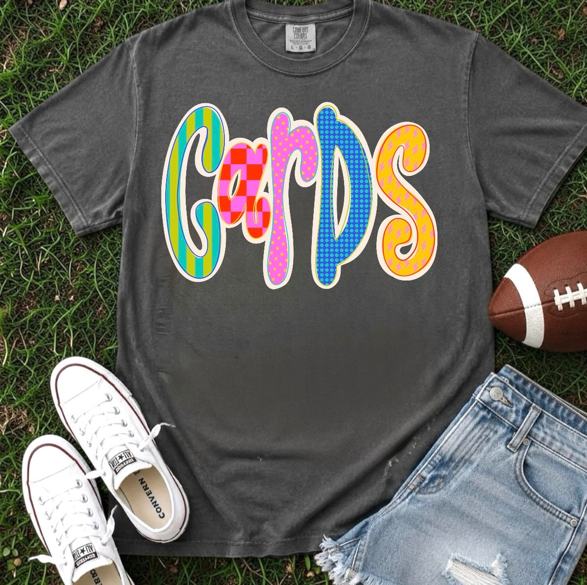 Cardinals Neon Bubble Letter (3 shirt styles)
