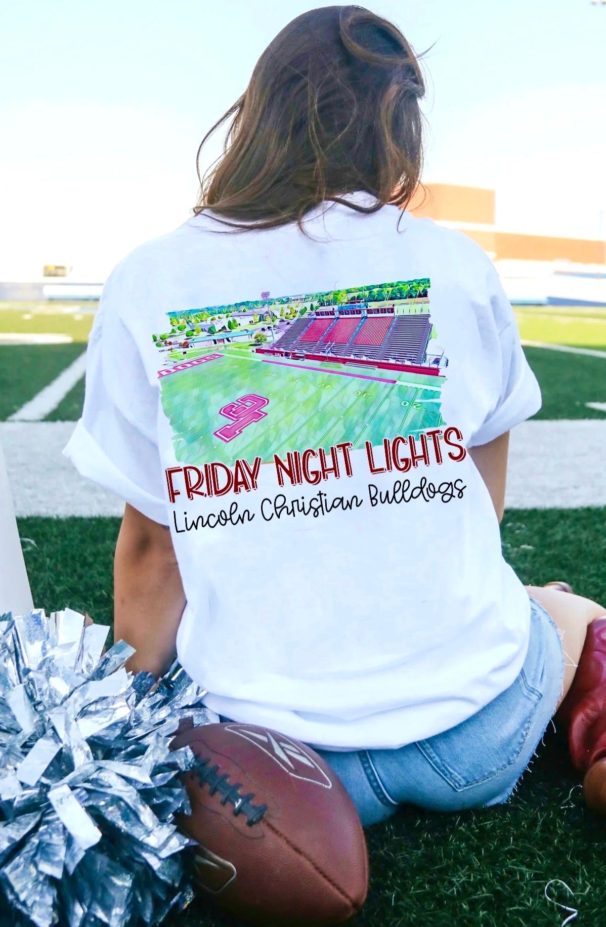 Lincoln Bulldogs Watercolor Stadium
