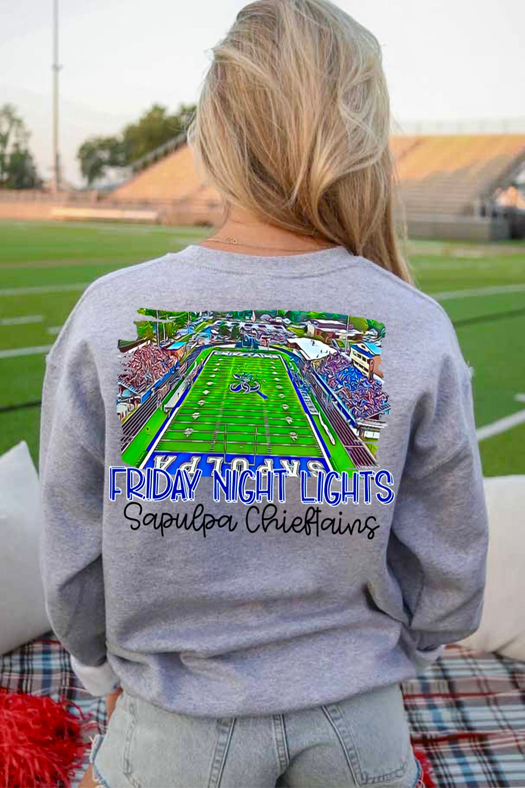 Sapulpa Chieftains Watercolor Stadium