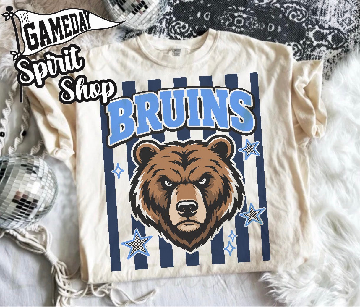 Bruins Stripe Mascot (3 shirt styles)