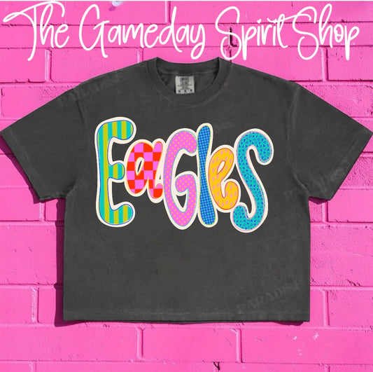 Eagles Neon Bubble Letter (3 shirt styles)