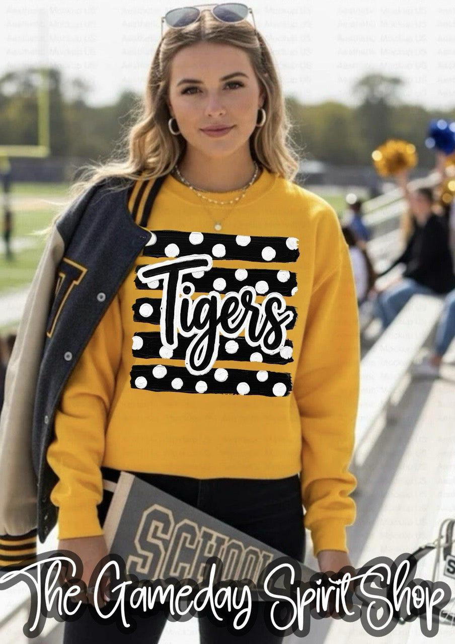 Tigers Polkadot Stripe Gold