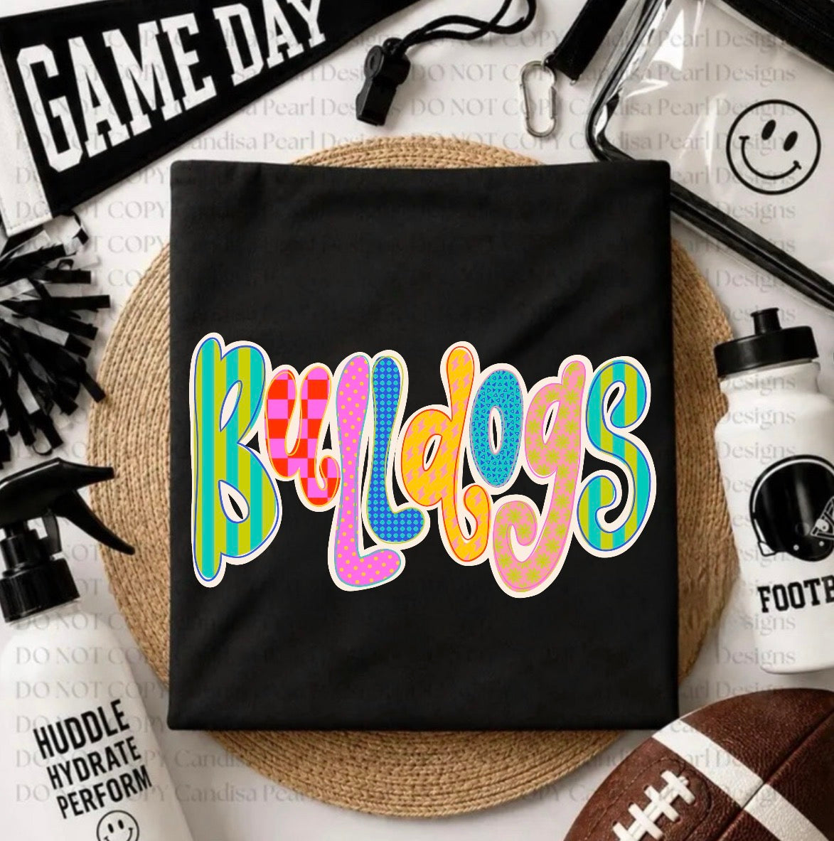 YOUTH Bulldogs Neon Bubble