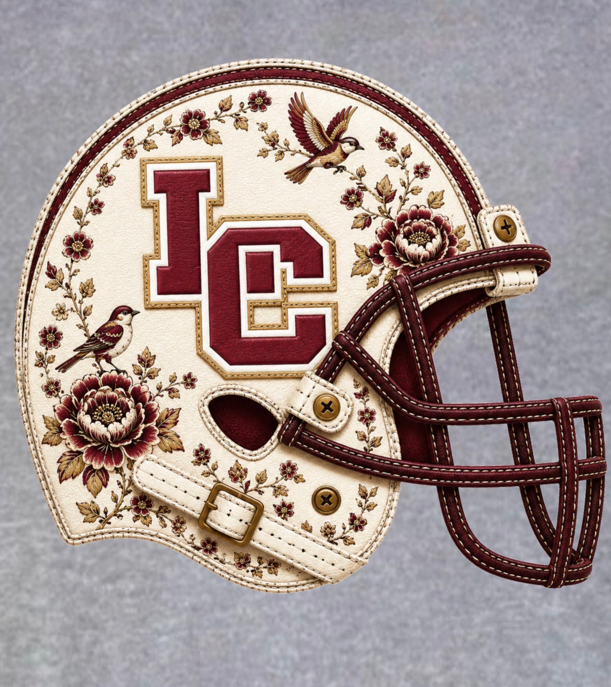 Lincoln Floral Leather Helmet