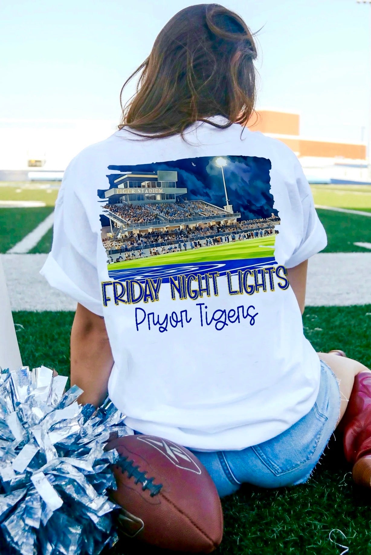 Pryor Tigers Watercolor Stadium