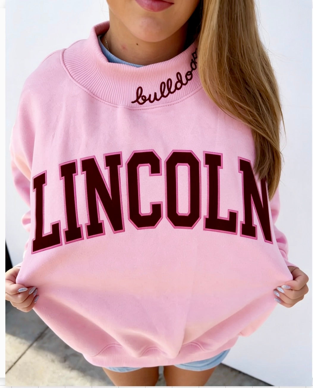 Lincoln Mock Neck Sweatshirt (Oct Arrival)