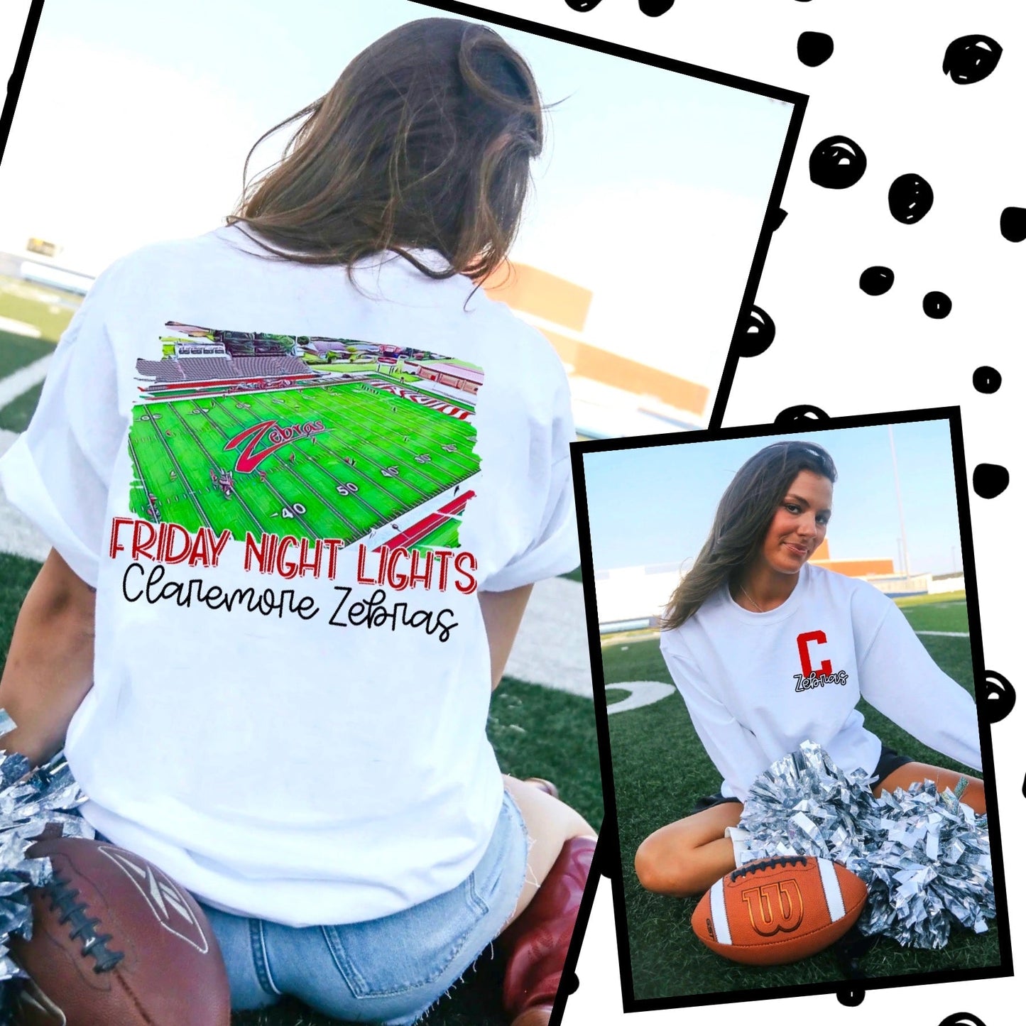 Claremore Zebras Watercolor Stadium