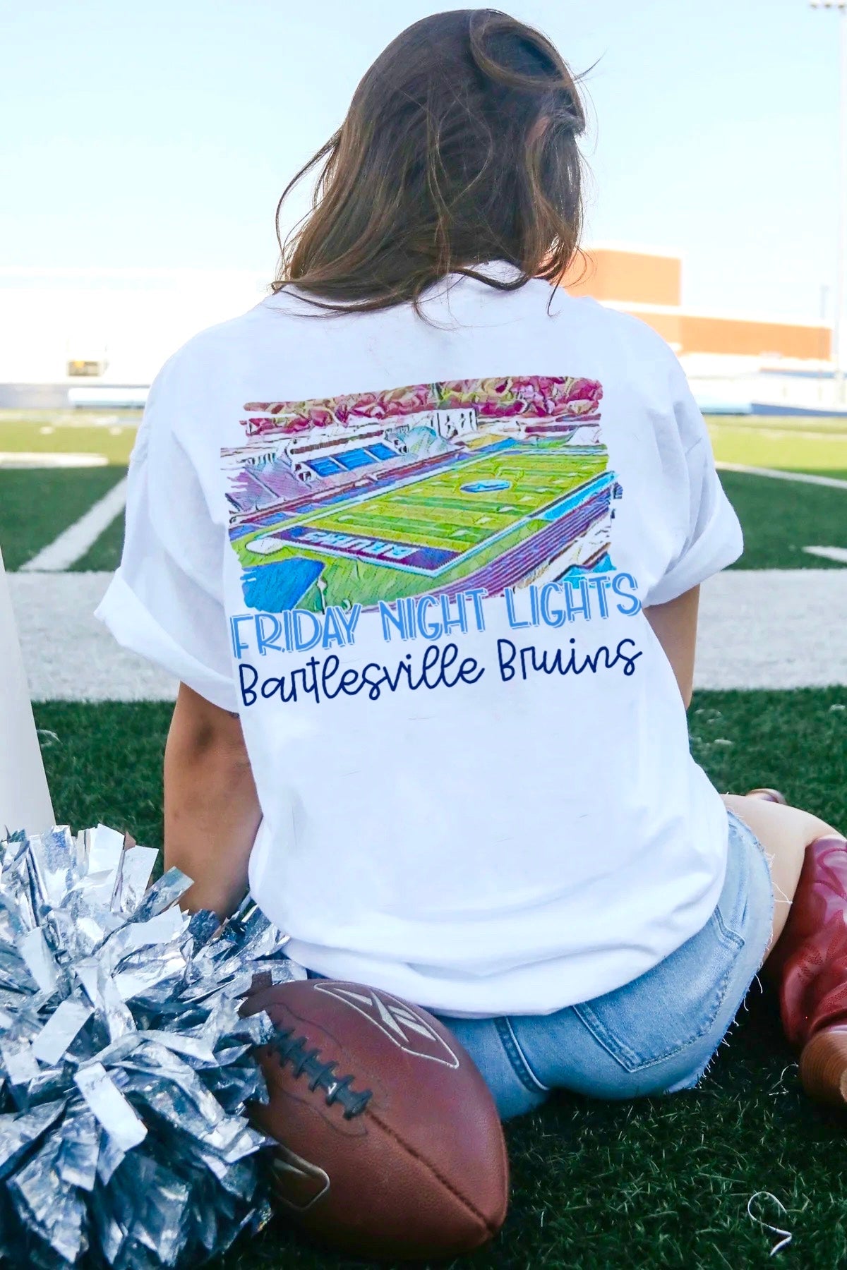 Bartlesville Bruins Watercolor Stadium