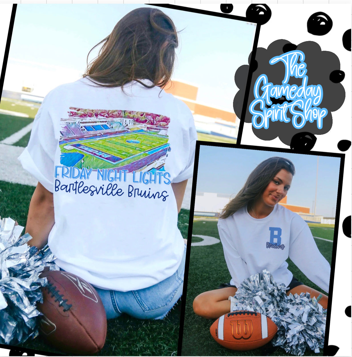Bartlesville Bruins Watercolor Stadium