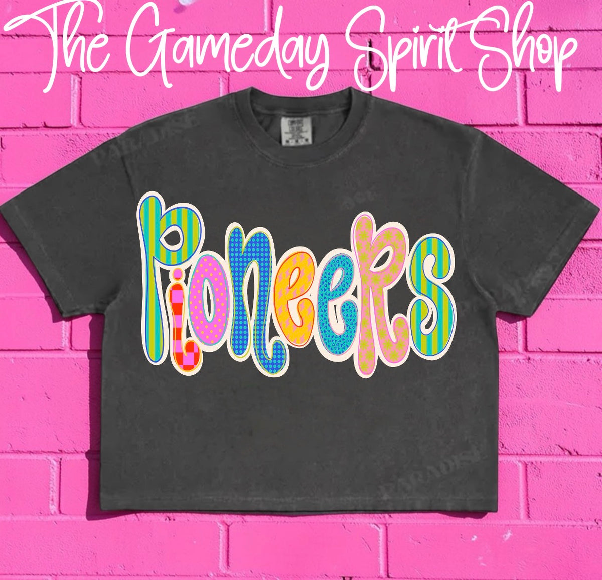 Pioneers Neon Bubble Letter (3 shirt styles)