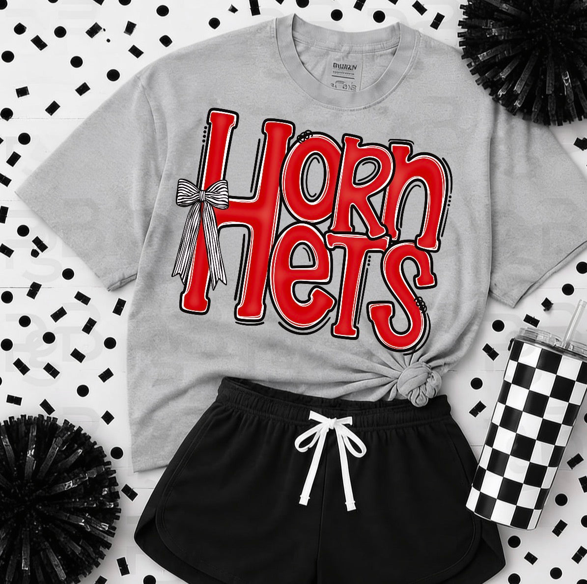 YOUTH Hornets Watercolor Bow